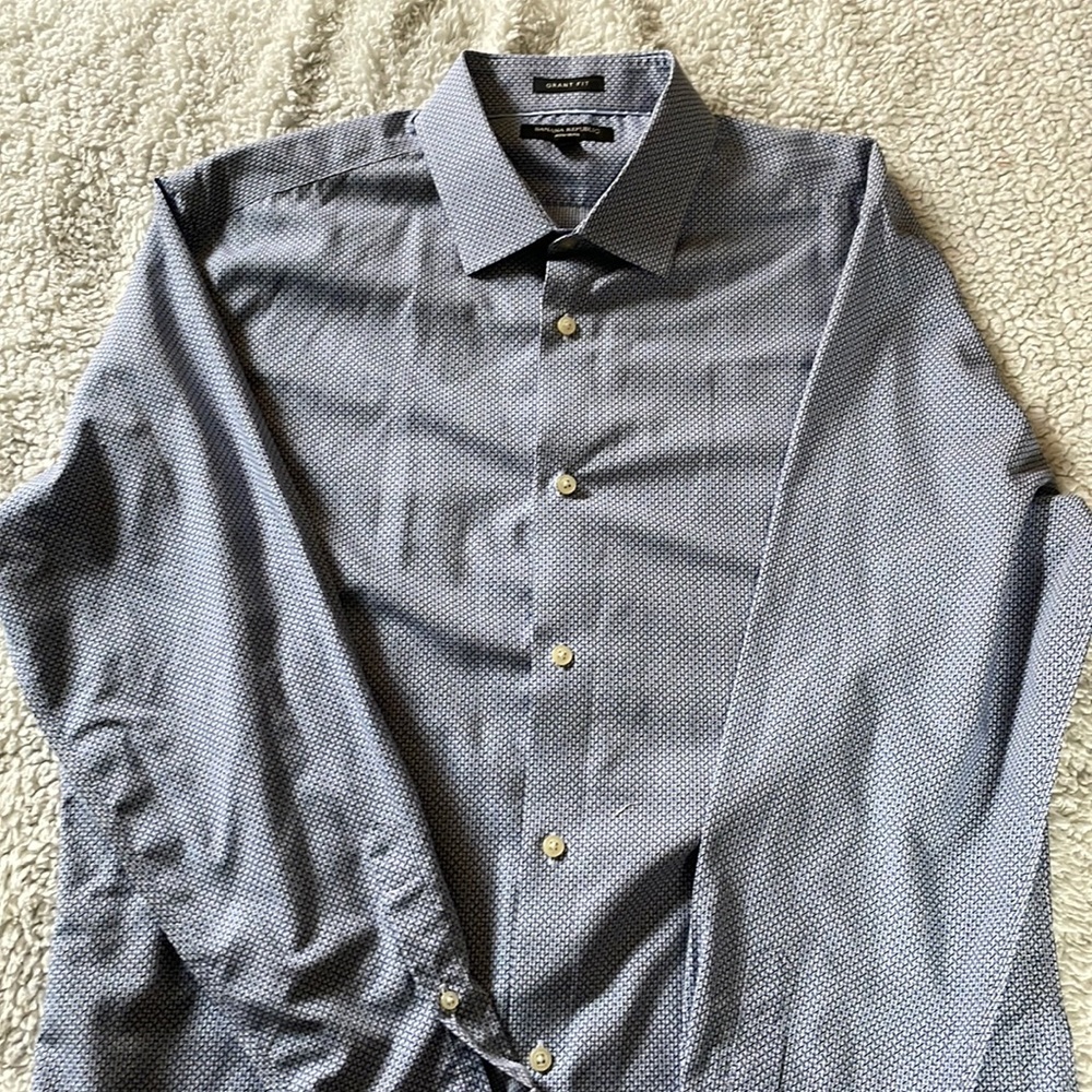 Banana Republic Mens Grant Fit Dress Shirt XL